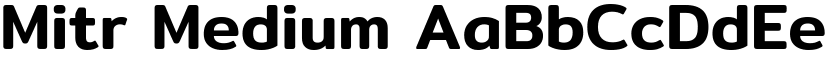 Mitr Medium font