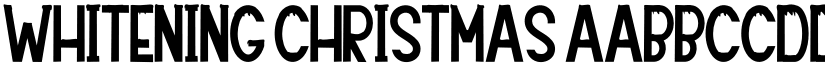 Whitening Christmas font