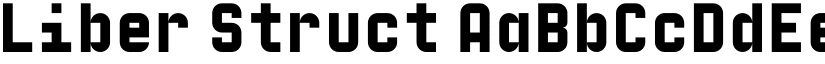 Liber Struct font