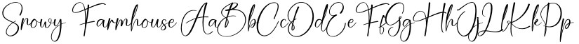 Snowy Farmhouse font