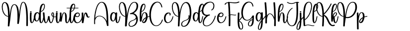 Midwinter font
