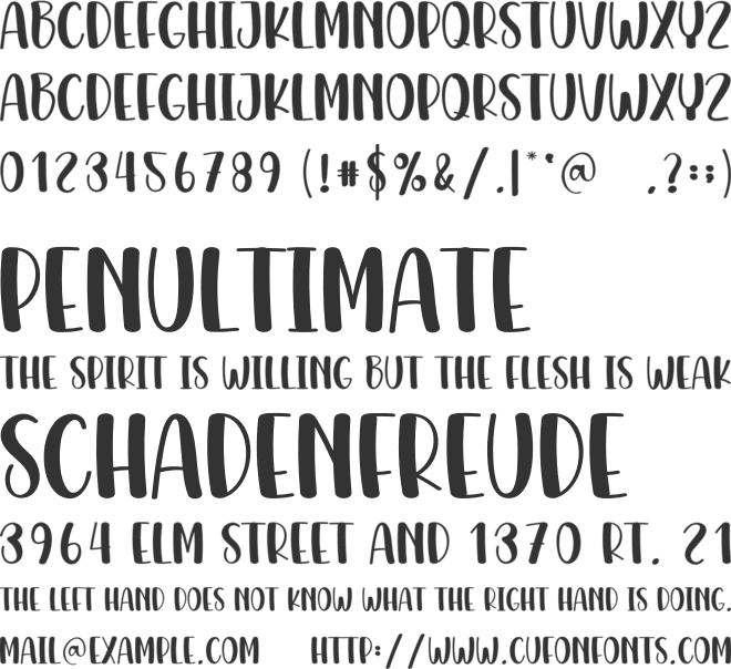 Weekend Snow font preview