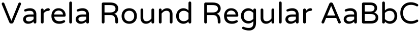 Varela Round Regular font