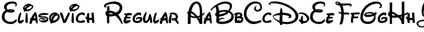 Eliasovich Regular font