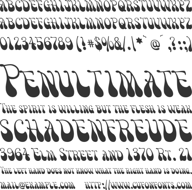 Victor Moscoso font preview