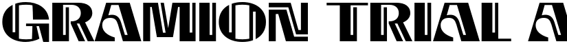 Gramion Trial font