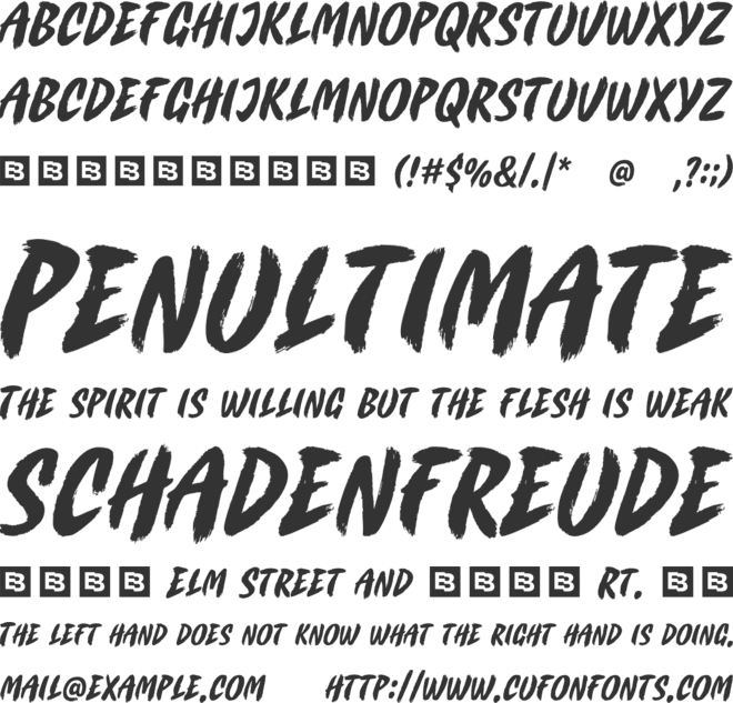 Wild Rush Trial font preview