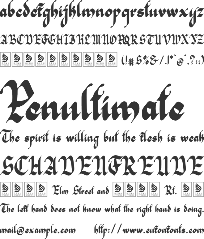 Braffyon font preview