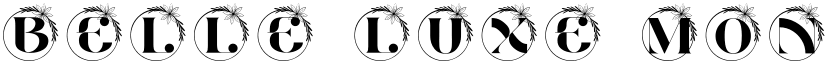 Belle Luxe Monogram font