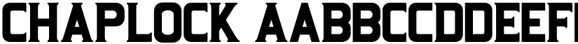 CHAPLOCK font