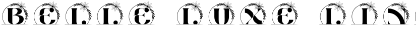 Belle Luxe Line Monogram font