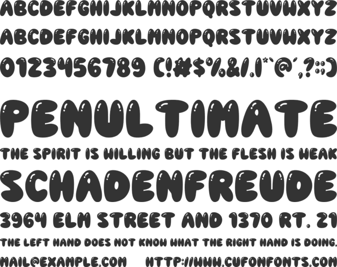 Creative Children font preview
