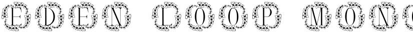 Eden Loop Monogram font