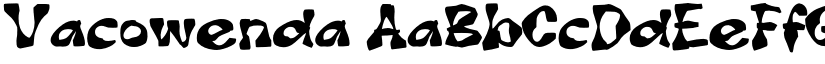 Vacowenda font