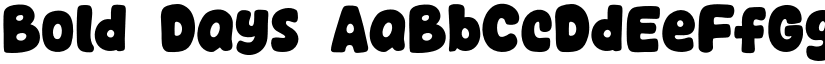Bold Days font