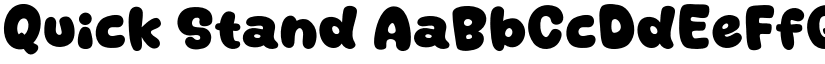 Quick Stand font