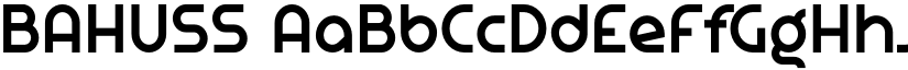BAHUSS font