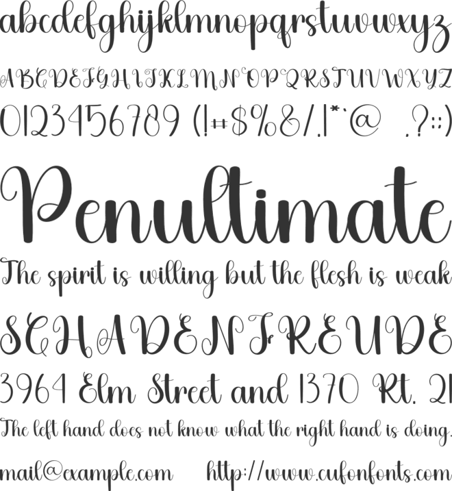 Simple Rainny font preview