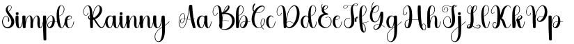 Simple Rainny font