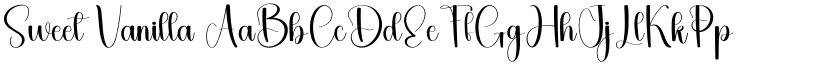 Sweet Vanilla font