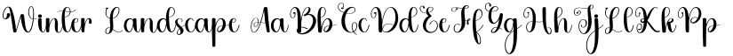 Winter Landscape font