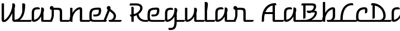 Warnes Regular font