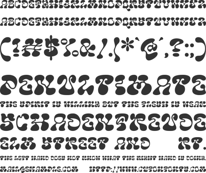 Hidup Hunter font preview