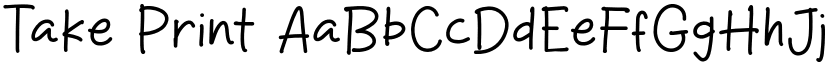 Take Print font