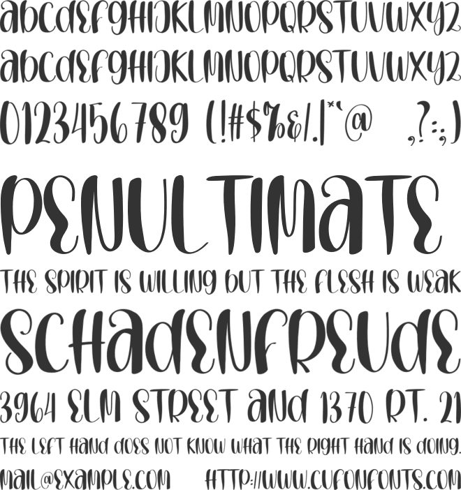 Happy Mondays font preview