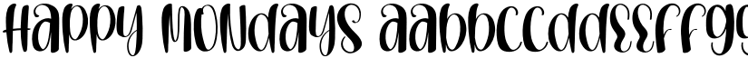 Happy Mondays font