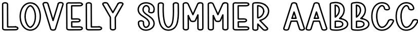 Lovely Summer font