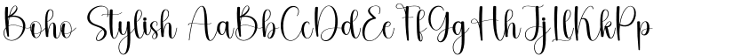 Boho Stylish font