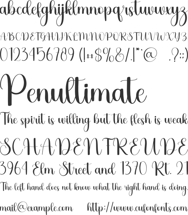 Simple Wonderful font preview