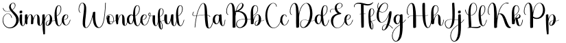 Simple Wonderful font