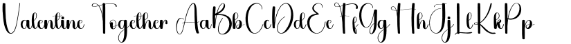 Valentine Together font