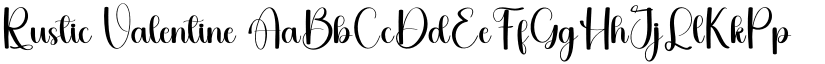 Rustic Valentine font
