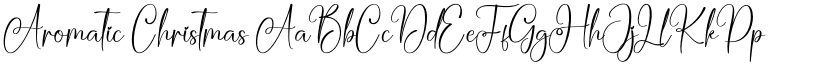 Aromatic Christmas font