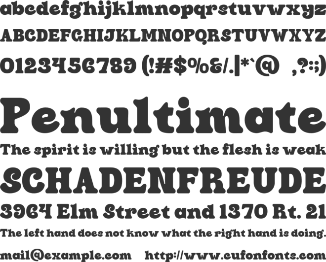 Clin Fiaro font preview