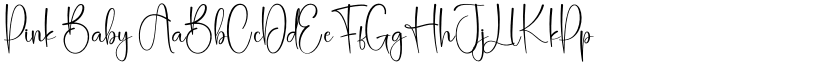 Pink Baby font