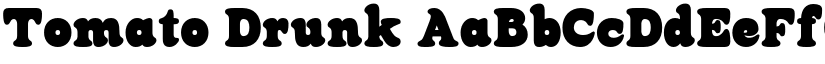 Tomato Drunk font