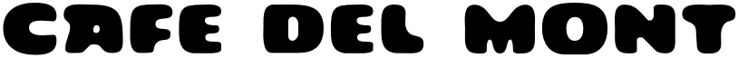 Cafe Del Mont font