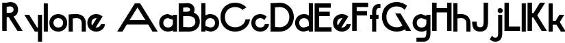 Rylone font