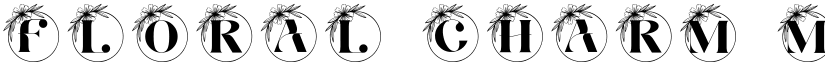 Floral Charm Monogram font