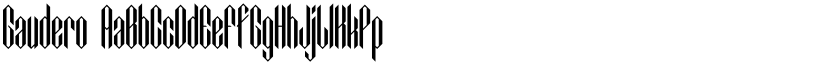 Gaudero font