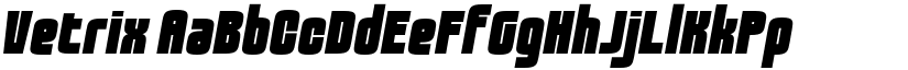 Vetrix font