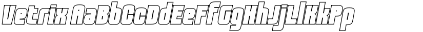 Vetrix font