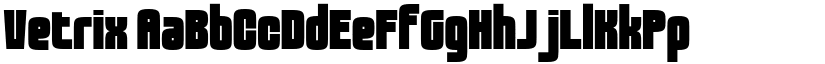 Vetrix font