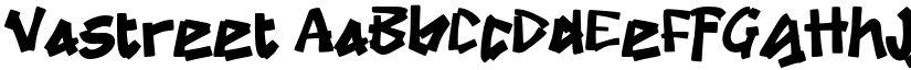 Vastreet font