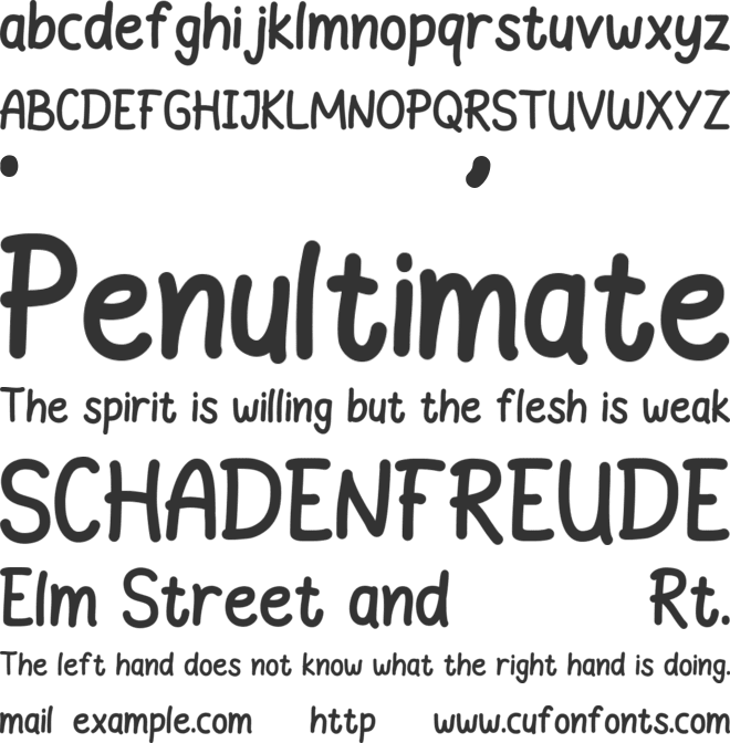 KOOPERS TREND font preview