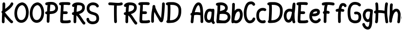 KOOPERS TREND font